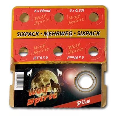Sixpack-Aufstecker für 0,33 l Flaschen 1